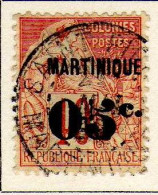 Martinique - (1888) - Timbre   Des Colonies Surcharge 05 C. Sur 40 C.   Oblitere - Gebraucht