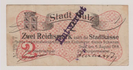 Notgeld ALSACE - ELSASS - Stadt SULZ (Ville De SOULTZ)  2 MARK- - Bons & Nécessité