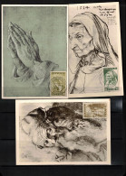 Saar 1955 Albrecht Duerer Paintings  3x Maximum Card - Cartes-maximum (CM)