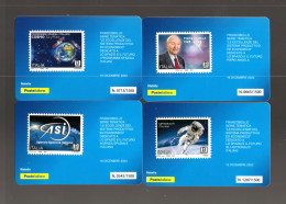 ITALIA  :  N°4  Tessere Filateliche - SPAZIO E FUTURO  Tiratura 1500 Pz.   16.12.2023 - Philatelic Cards