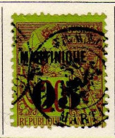 Martinique - (1888) - Timbre   Des Colonies Surcharge 05 . Sur 20 C.  Oblitere - Used Stamps