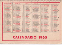 Calendarietto - Anno 1965 - Formato Piccolo : 1961-70