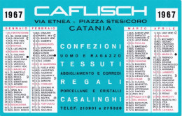 Calendarietto - Caflisch - Catania -anno 1967 - Petit Format : 1961-70