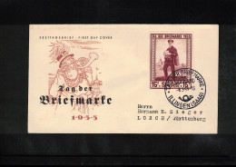 Saar 1955 Tag Der Briefmarke - Stamp Day FDC - FDC