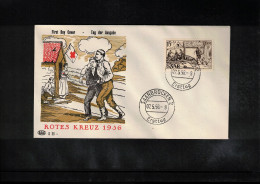 Saar 1956 Rotes Kreuz - Red Cross FDC - FDC