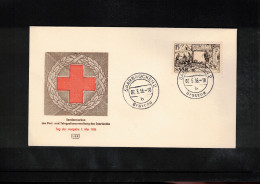 Saar 1956 Rotes Kreuz - Red Cross FDC - FDC