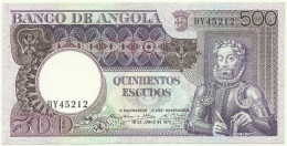 Angola - 500 Escudos - 10.6.1973 - Pick: 107 - Serie BY - Luiz De Camões - PORTUGAL - Angola