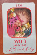 CALENDRIER DE POCHE.  Avon  Portugal 1987 - Petit Format : 1981-90
