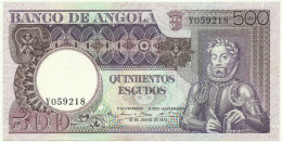 Angola - 500 Escudos - 10.6.1973 - Pick: 107 - Serie YO - Luiz De Camões - PORTUGAL - Angola