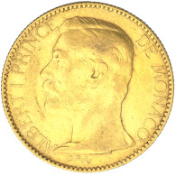 Monaco-100 Francs Or Albert I 1901 Paris - 1819-1922 Honoré V, Charles III, Albert I