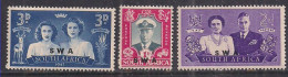 South Africa 1947 KGV1 Set Royal Visit OVPT SWA MNH SG 111-113( C58 ) - Unused Stamps