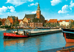 73839536 Leer Ostfriesland Hafen Mit Rathaus Und Frachtschiff Seydlitz Leer Ostf - Leer