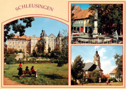 73839520 Schleusingen Schloss Bertholdsburg Marktbrunnen St Johanniskirche Schle - Schleusingen