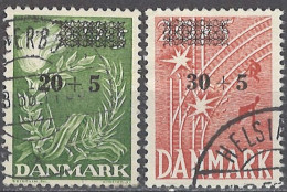 Denmark 1955. Mi.Nr. 353-354, Used O - Oblitérés