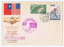 1960 US President Ike's Visit Special Issue On Cacheted FDC - Cartas & Documentos