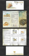 SD)2008 MALAYSIA FIRST DAY COVER, BOOKLET AND SOUVENIR SHEET, SEASHELLS, CASSIS CORNUTA, CHICOREUS BRUNNEUS, TUTUFA RUBE - Malaysia (1964-...)