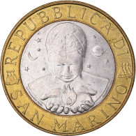 Monnaie, Saint Marin , 1000 Lire, 2000, Rome, TB+, Bimétallique, KM:405 - Saint-Marin