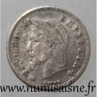 GADOURY 308 - 20 CENTIMES 1866 BB - Strasbourg - TYPE NAPOLEON III - KM 805 - TTB - Other & Unclassified