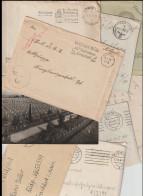 50 German Feldpost Covers From World War 2 From/to Fronts. Most Has Letters. Postal Weight 0,340 Kg. Please Read - Militaria