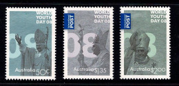 Australia 2008 World Youth Day - Pope  Set Of 3 MNH - Mint Stamps