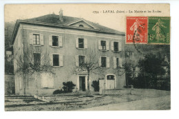 LAVAL La Mairie Et Les écoles ( école ) 38 Isère - Laval