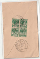 Straits Settlements Multiple Stamps On Cover From Butterworth To India  With Censor Cancellation 1941(ss15) - Straits Settlements