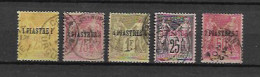 Colonie  Timbre Du Levant De 1885  N°1 A 5  Oblitérés - Used Stamps