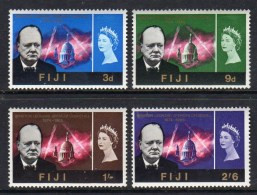 FIJI - 1966 CHURCHILL COMMEMORATION SET (4V) FINE MNH ** SG 345-348 - Fidji (...-1970)