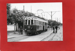 TRAIN----REPRODUCTION----TRAMWAY De LYON à NEUVILLE Notrice N° 4 Du TRAIN BLEU---voir 2 Scans - Tramways