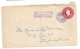USA 2c Postal Stationery Envelope With "ASAMA-MARU I,J.SEA POST / 16-3-30" Cancel To Stanford University - Lettres & Documents