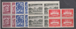 Bulgaria 1947 - Foire De Plovdiv, YT 544/46+PA 51, Bloc De 4, MNH** - Neufs