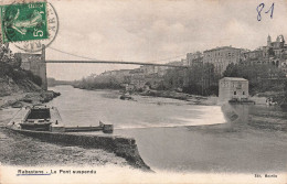 FRANCE - Rabastens - Vue Sur Le Pont Suspendu - Carte Postale Ancienne - Rabastens