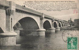 FRANCE - Avignon - Nouveau Pont En Pierre Sur Le Bras Du Rhône (dit Villeneuve) - Carte Postale Ancienne - Avignon