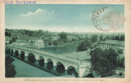FRANCE - L'Isle Jourdain - Vue Sur Le Pont Saint Sylvain - Minoterie Bourpeuil Et Le Viaduc - Carte Postale Ancienne - L'Isle Jourdain