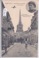 LUCON- GRANDE FETE D AVIATION- LEGAGNEUX LAUREAT DU CIRCUIT DE L EST- 1912- UNE RUE COMMERCANTE - Lucon