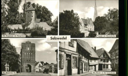 41269590 Salzwedel Alte Burgmauer Mit Hungerturm Neuperver Tor Alte Haeuser An D - Salzwedel