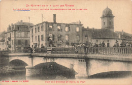 FRANCE - Raon L'Etape Incendié Par Les Allemands - Pont Sur Meurthe Et Hôtel Du  Pont - Carte Postale Ancienne - Raon L'Etape