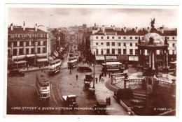 LIVERPOOL - Lord Street & Queen Victoria Memorial  (carte Photo Animée) - Liverpool