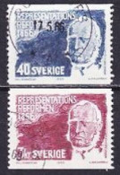 1966. Sweden. Louis De Geer (1818–1896). Used. Mi. Nr. 553-54 - Gebraucht