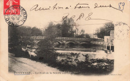FRANCE - Tonnerre - Le Pont De La Scierie Sur L'Armançon - Carte Postale Ancienne - Tonnerre