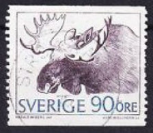 1967. Sweden. Moose (Alces Alces). Used. Mi. Nr. 593 - Oblitérés