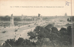 FRANCE - Paris - Panorama Du Pont Alexandre III Et De L'Esplanade Des Invalides  - Carte Postale Ancienne - Ponts