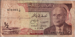 TUNISIE - ½ Dinar 1972 (671061) - Tunisia