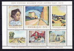 1969. Sweden. Ivan Aguéli. MNH. Mi. Nr. 638-43 (Bl.1) - Nuevos