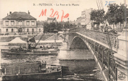 FRANCE - Puteaux - Le Pont Et La Mairie - Bateaux - Carte Postale Ancienne - Puteaux