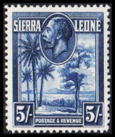 1932. SIERRA LEONE. Georg V  & Landscapes 5 S.. Never Hinged.  (MICHEL 128) - JF542083 - Sierra Leona (...-1960)