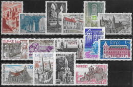 FRANCE - LOT ABBAYES ET EGLISES - NEUF** MNH - Abadías Y Monasterios