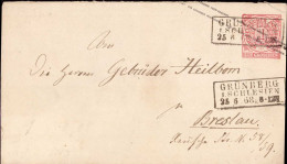 603706 | Schlesien, Ganzsache An Die Firma Gebrüder Heilborn, Judaica | Grünberg, (Kreis Grünberg N.Schl.), Breslau - Enteros Postales