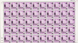 1960. DANMARK. Verdensflygtninge- året 1959–60 Overprint On 50-block Frederik IX 15 øre Never... (Michel 377) - JF541639 - Covers & Documents