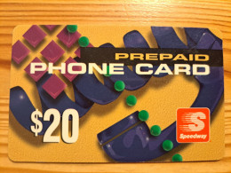 Prepaid Phonecard USA, Speedway - Autres & Non Classés